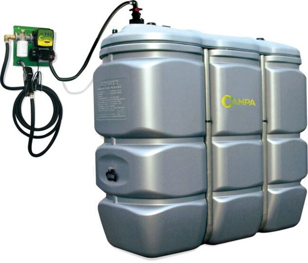 Image sur Cuve de stockage CAMPA PEHD 1500 litres+ Station 50 L/min